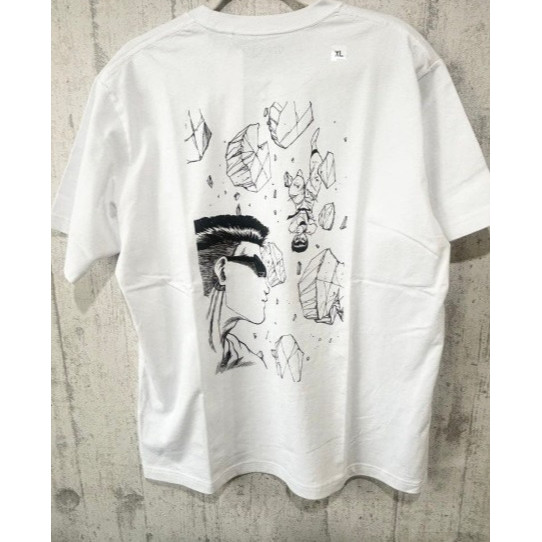 ผ้าฝ้าย 100% Yu Yu Hakusho Shueisha 100th Anniversary เสื้อยืดสีขาวผ้าฝ้าย