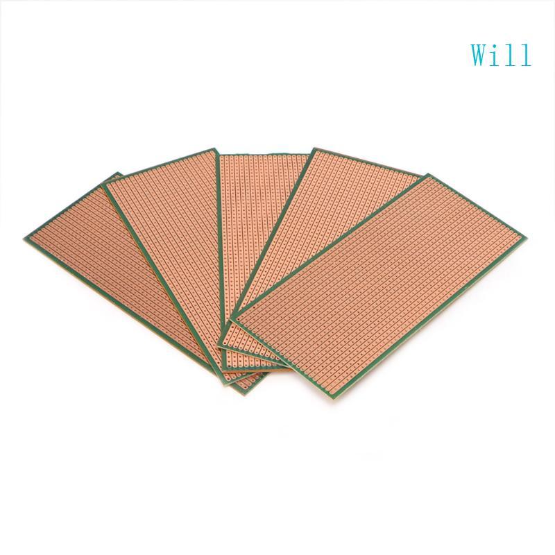 จะ 5 ชิ้น 6 5x14 5 ซม. Stripboard Veroboard Uncut PCB Platine Single Side Circuit Boar