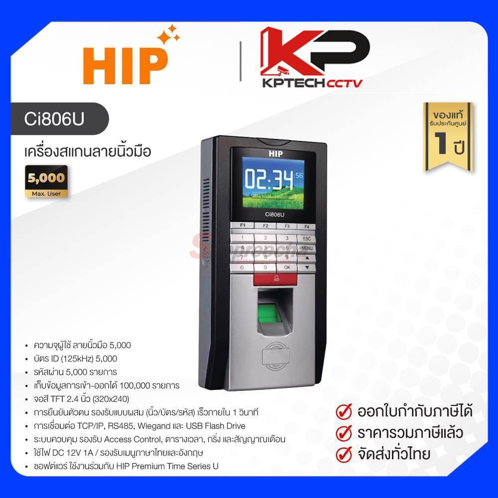 Ci806U / HIP เครื่องสแกนลายนิ้วมือ