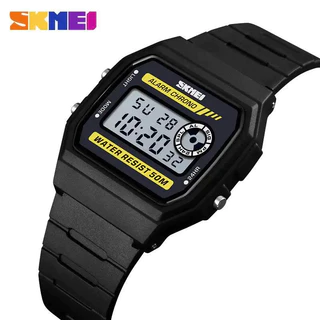 SKMEI 1413 นาฬิกาดิจิตอล นาฬิกาผู้ชาย นาฬิกาผู้หญิง สปอร์ต แฟชั่น ทรงสี่เหลี่ยม กันน้ำ 50M ไฟ LED สายซิลิโคน ยูนิเซ็กส์ พร้อมส่ง