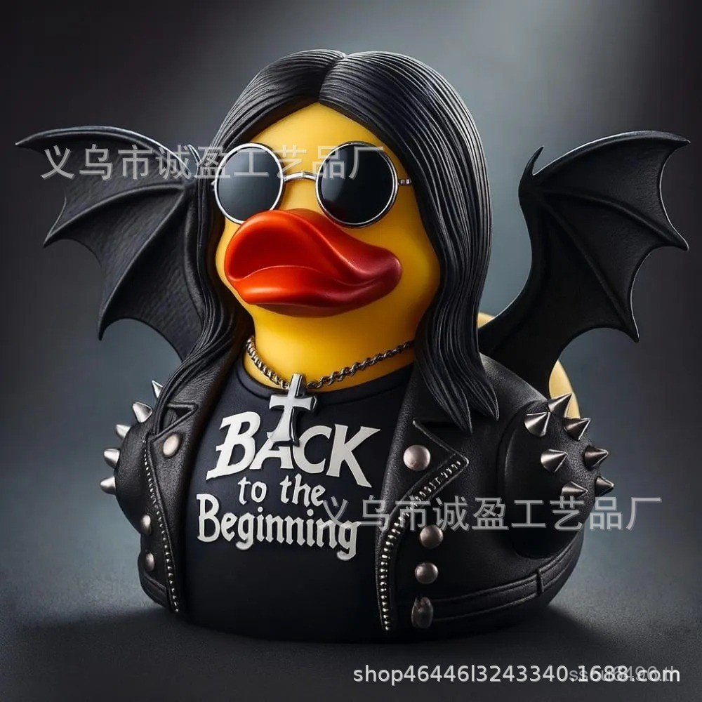 Cross-Border 2025 Ozzy Osbourne Cosplaying Oz Osbourne ตุ๊กตาแว่นกันแดดเป็ดน้อยสีเหลือง HOHG