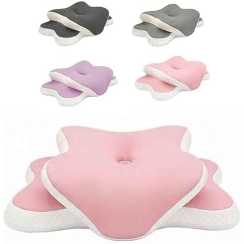 Cervical Neck Pillow Side Sleeper，Sleep Apnea Pillow, Memory Foam Pillows For Neck Support，Contour O