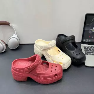 (แนะนำ+ไซด์ค่ะ)TX813 (แปดหนึ่งสาม) รองเท้าแซ่บ3สี พื้นหนา7CM สไตล์มารีเจนโคลก ลายกุหลาบแพลตฟอร์ม สวยทุกชุด ใส่แล้วสูง