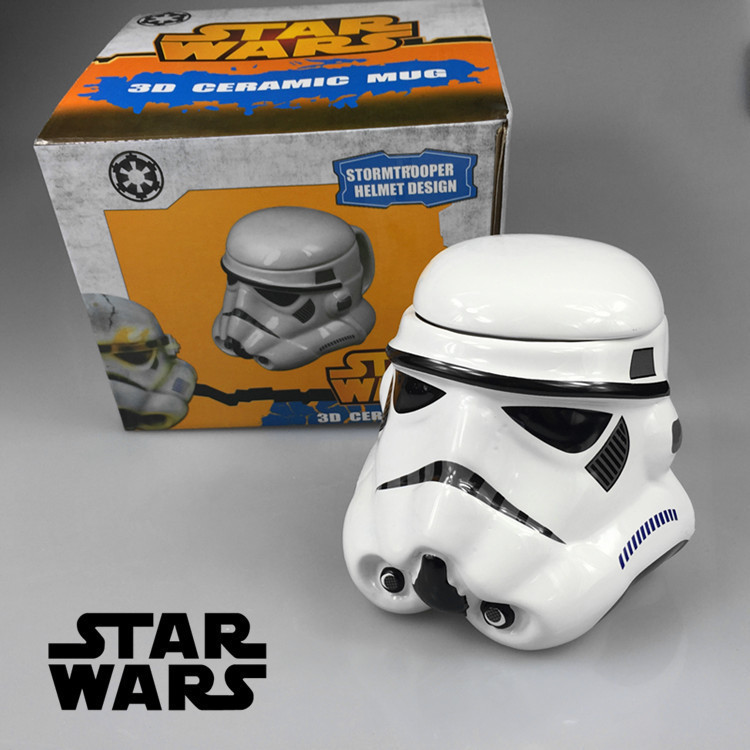 Star Wars Cup แก้วเซรามิคท้องใหญ่พร้อมฝาปิดความจุขนาดใหญ่ Retro ถ้วยนมถ้วยกาแฟสร้างสรรค์