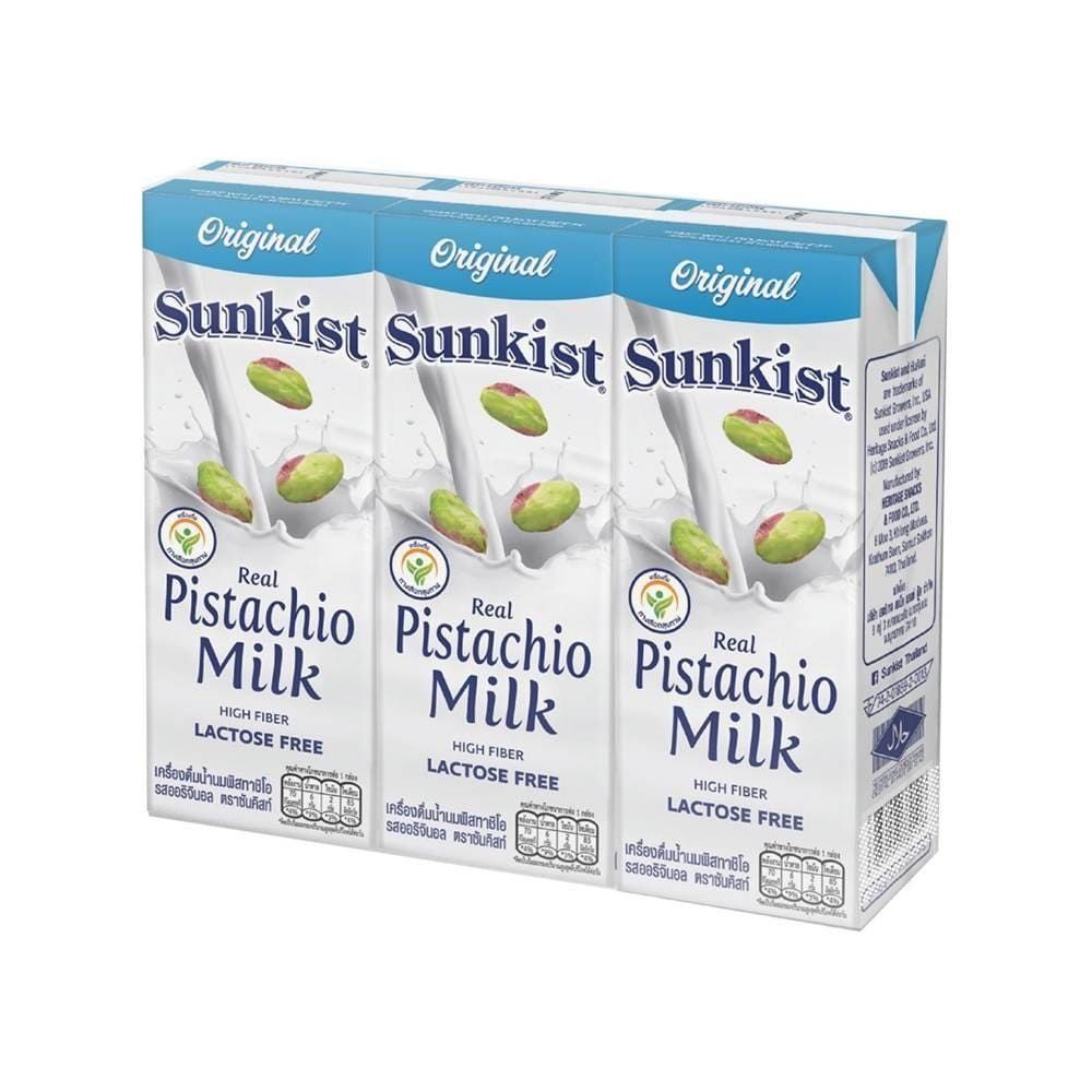 [สินค้าส่งด่วน] ซันคิสท์นมพิสทาชิโอรสออริจินอล180มล แพ็ค 3 SUNKIST ORIGINAL PISTACHIO180ML PACK 3