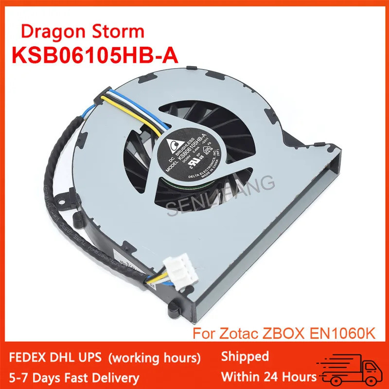 5V CPU GPU พัดลมสําหรับ Zotac ZBOX EN1060K KSB0705HA 773 KSB06105HB-A 0.40A 4 สายแล็ปท็อป Cooling Te