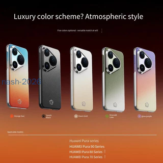 ปลอกสําหรับ Huawei Pura 90 Pro Max 90Pro 90 ProMax Pura90Pro Max Pura90ProMax/80 Pro 80Pro 70 Pro 70Pro การปรับแต่งเคสโทรศัพท์กันกระแทกผิว PC ฝาหลัง