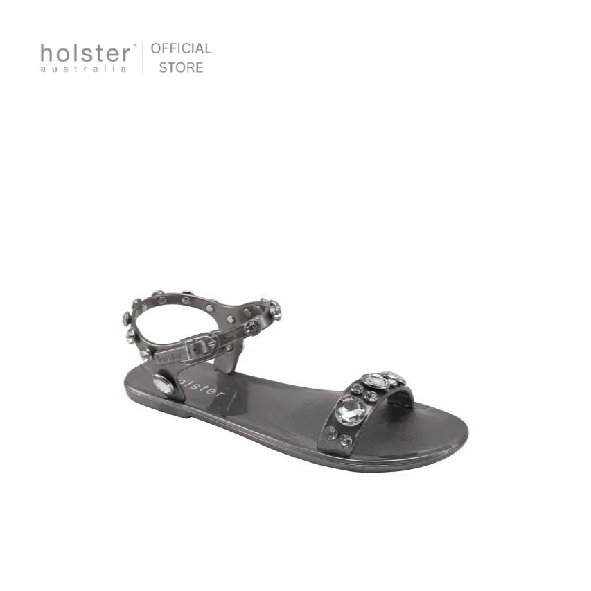 holster australia รองเท้าแตะรัดส้นผู้หญิง glimmer solid สี pewter