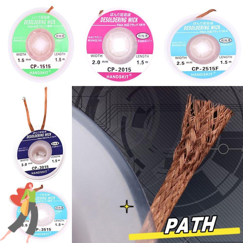 PATH 1.5/2.0/2.5/3.0/3.5 มม. Desoldering Braid Tape เครื่องมือเชื่อมทําความสะอาด Soldering Wick
