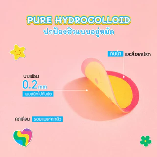 MYU-MYU Acne Patch 24 Dots แผ่นแปะสิว ไฮโดรคอลลอยด์ บางแนบสนิท บรรจุ 2 แผ่น/ซอง