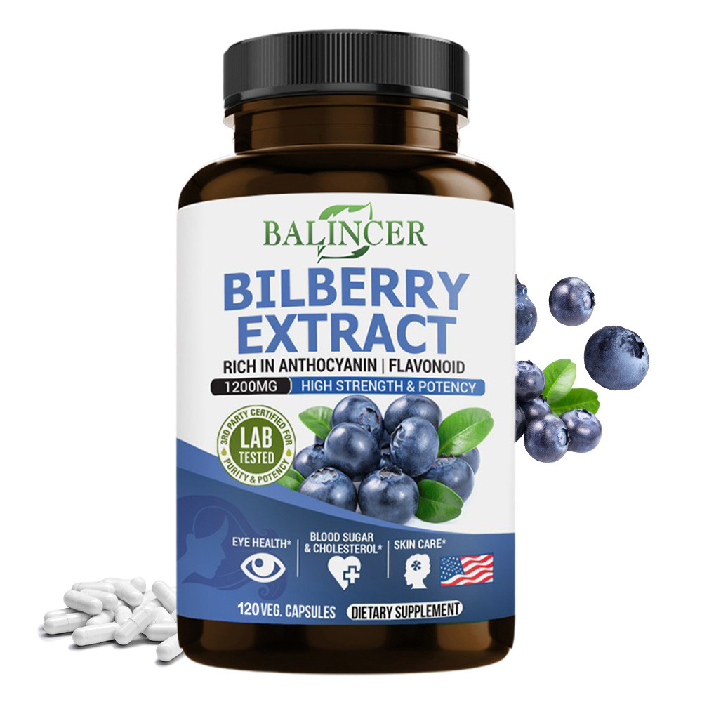 ผลิตภัณฑ์เสริมอาหาร Balincer Bilberry Extract – ​​รองรับสุขภาพดวงตาและบรรเทาความเมื่อยล้าของดวงตา