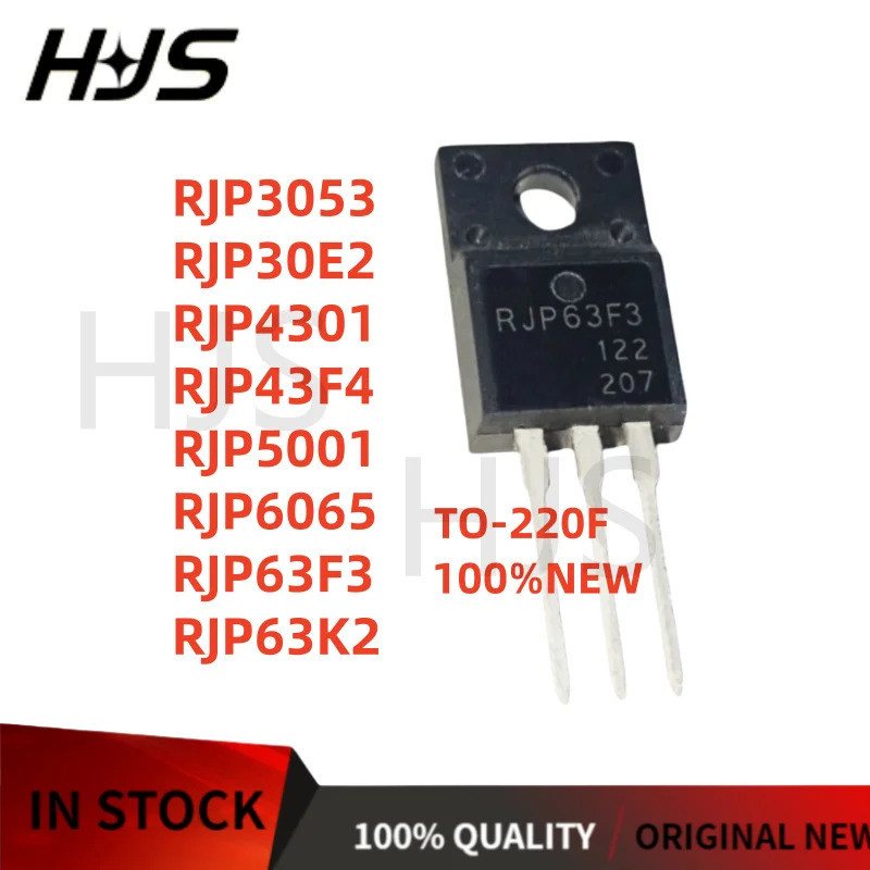 10PCS ใหม่คุณภาพ RJP3053 RJP30E2 RJP4301 RJP43F4 RJP5001 RJP6065 RJP63F3 RJP63K2 TO-220F ชิป ic mos 