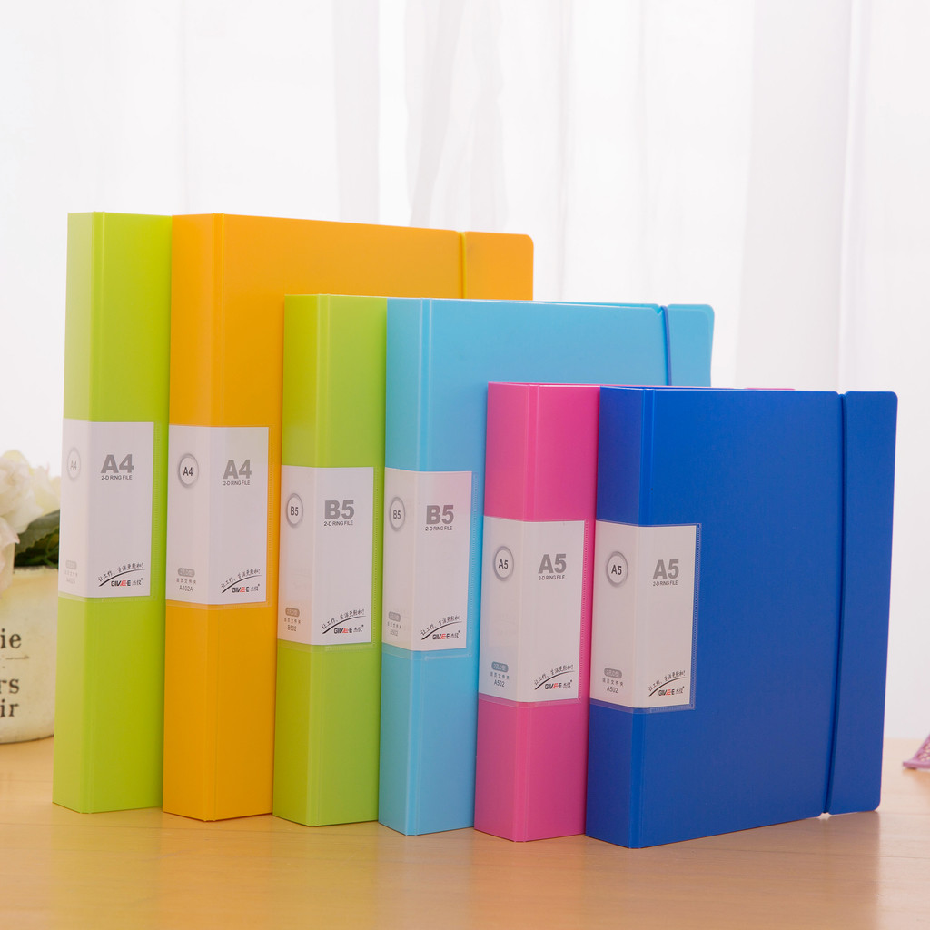 โฟลเดอร์เจาะรู 2 รู A4/B5/A5 โฟลเดอร์ D-Type Binder Binder Bill โฟลเดอร์อุปกรณ์สํานักงาน