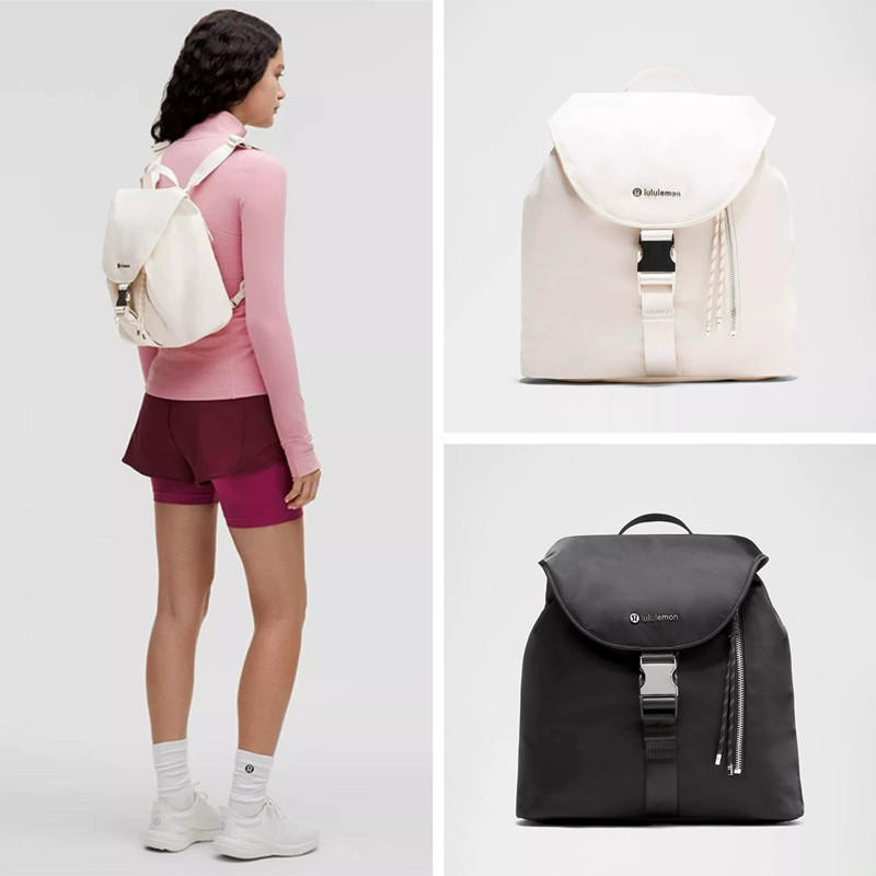 Lu Drawstring 10L Backpack All-Match Buckle Portable One-Shoulder Casual Bucket Backpack