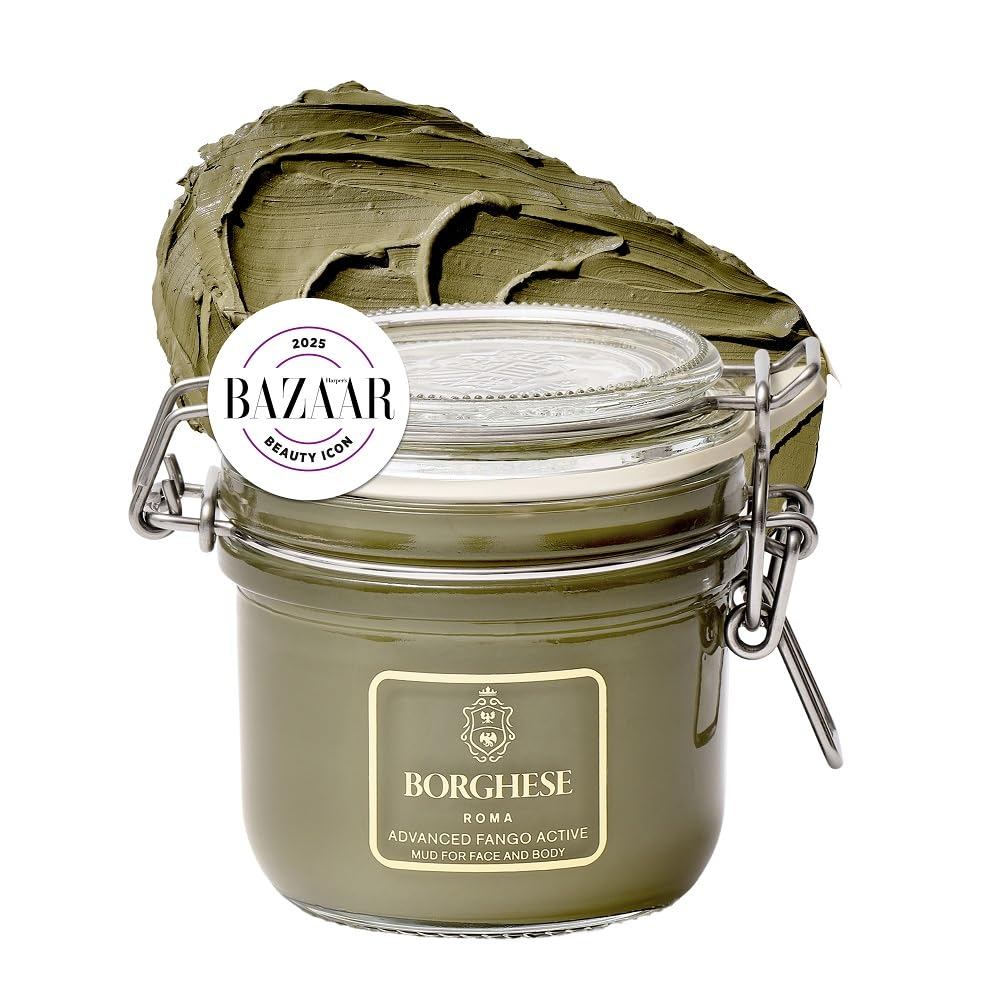 Borghese Advanced Fango Active Mud Mask สําหรับผิวหน้าและผิวกาย - ขัดผิวเพื่อเพียวริฟายอิ้งมาส์กหน้า