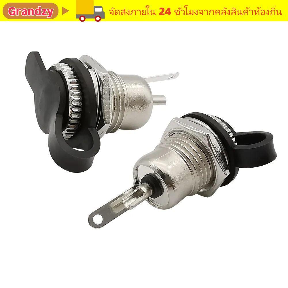 GRANDZY DC Power Female Socket Jack, 5.5 x 2.1 มม.DC-099 DC Jack Adapter, โลหะทนทานคุณภาพสูง DC-099 