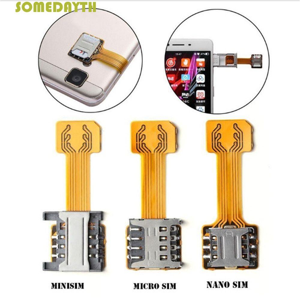 SOMEDAY Card Reader SD Hybrid สําหรับ Huawei Nano Mini Card Micro SD Double Dual-Sim การ์ดอะแดปเตอร์