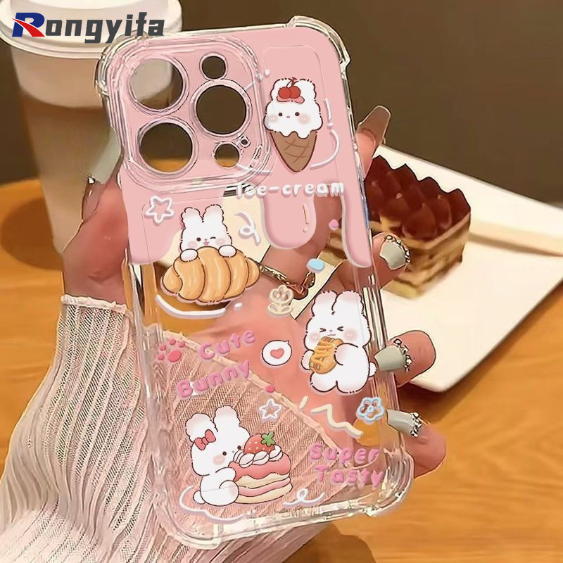 การ์ตูนกระต่ายเคสโทรศัพท์สําหรับ Moto Edge 70 60 60S Pro Fusion G51 G86 G56 G75 G55 G15 G05 E15 G35 