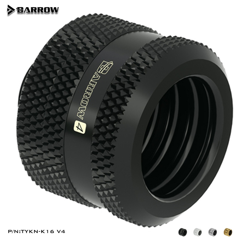 Barrow OD16mm Hard Tube ฟิตติ้ง, G1/4 อะแดปเตอร์สําหรับ OD16mm ท่อแข็ง, PC Water Cooling อุปกรณ์เสริม, TYKN-K16 V4