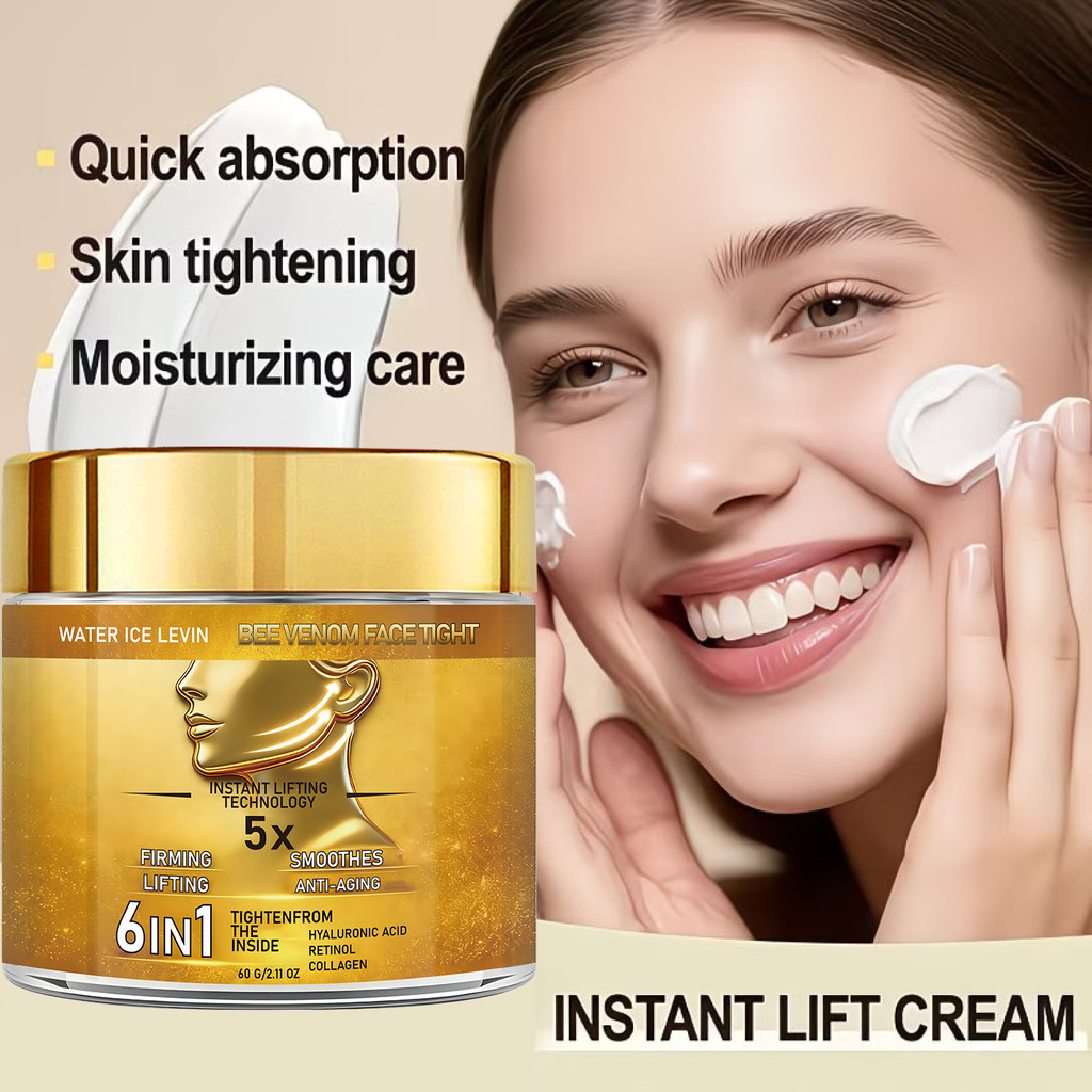 Instant Lift Anti-Wrinkle Cream 60g – Retinol + HA + คอลลาเจนกระชับผิว & Hydrating 6-in-1 Daily Mois