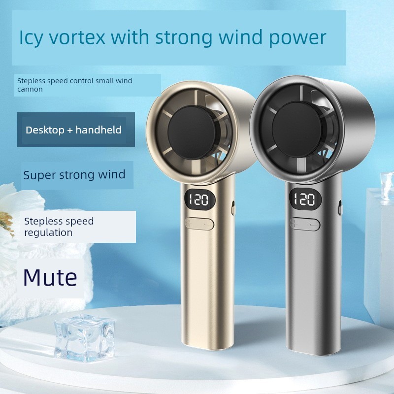 พัดลมไอเย็นพกพา พัดลมพกพาชาร์จแบตได้ M11 Mini High-Speed Turbo Fan พัดลมมือถือความเร็วคงที่