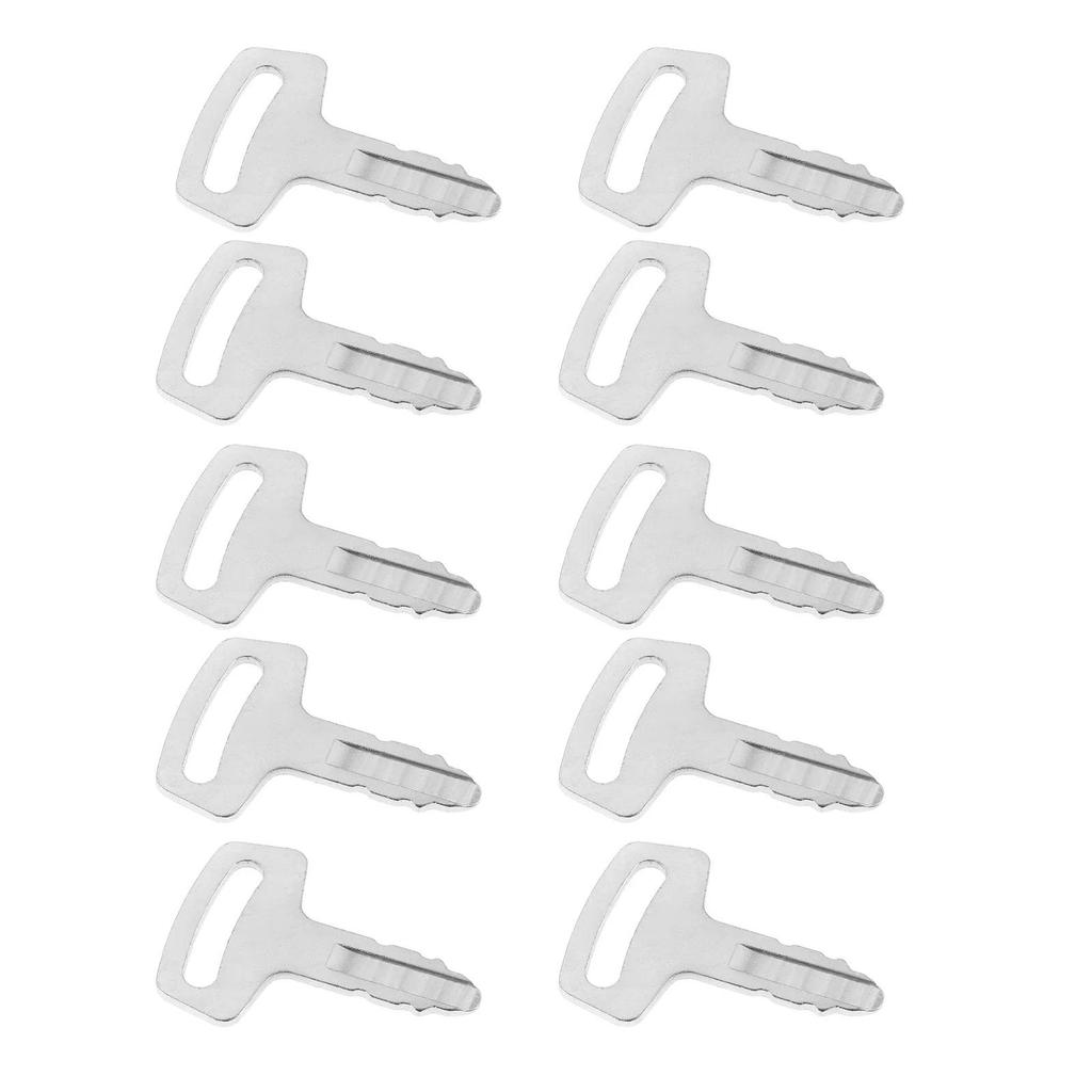 10 ชิ้นทองแดง 53630 คีย์ RC101-53630 กุญแจจุดระเบิดสําหรับ Kubota K008 K008-3 KX91-2 KX101 KX121-2 K