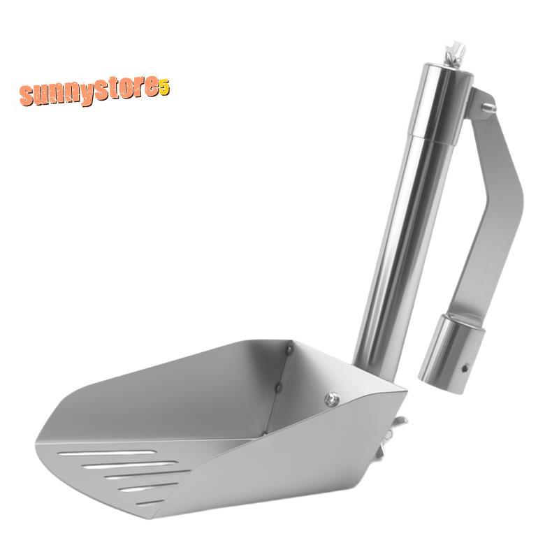 Gutter Scoop Leaf ช้อนทําความสะอาดอลูมิเนียมทําความสะอาดแบบพกพา Gutter ทําความสะอาดเครื่องมือพลั่วสําหรับหลังคา Gutters Leaves Dirt