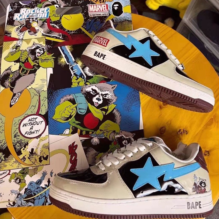 รองเท้าผ้าใบ BAPE STA แบบRocket Raccoon
