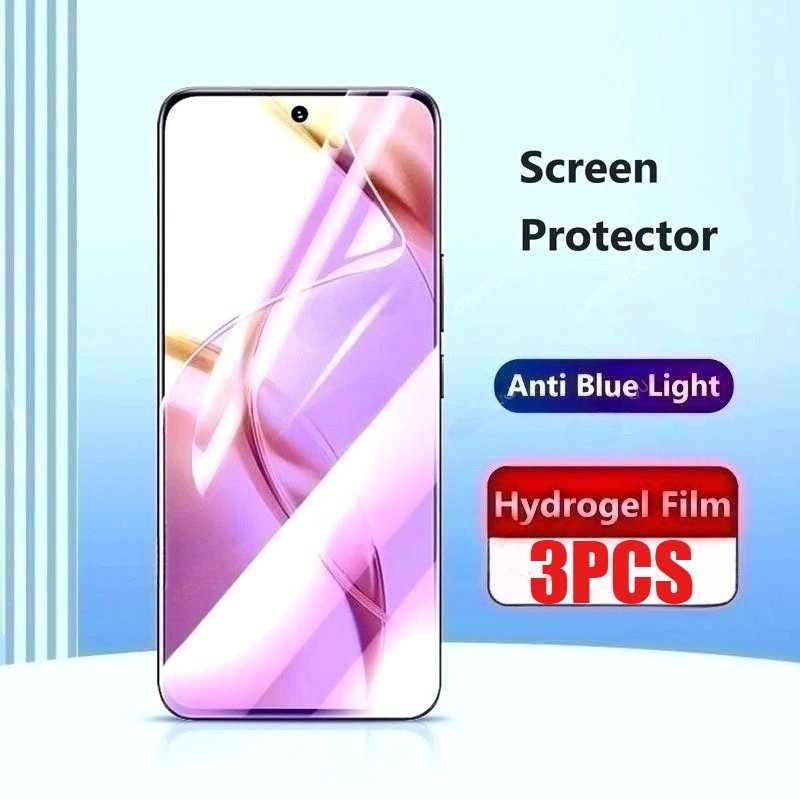 3 ชิ้นคลุมทั้งหมดป้องกันหน้าจอ HD ฟิล์มนุ่มสําหรับ Samsung Galaxy Note10 Note10 + Note20 Note8 Note9 S20 S21 Ultra FE Lite Anti Spy ความเป็นส่วนตัว Anti Blue Light Hydrogel ฟิล์ม Matte ฟิล์ม