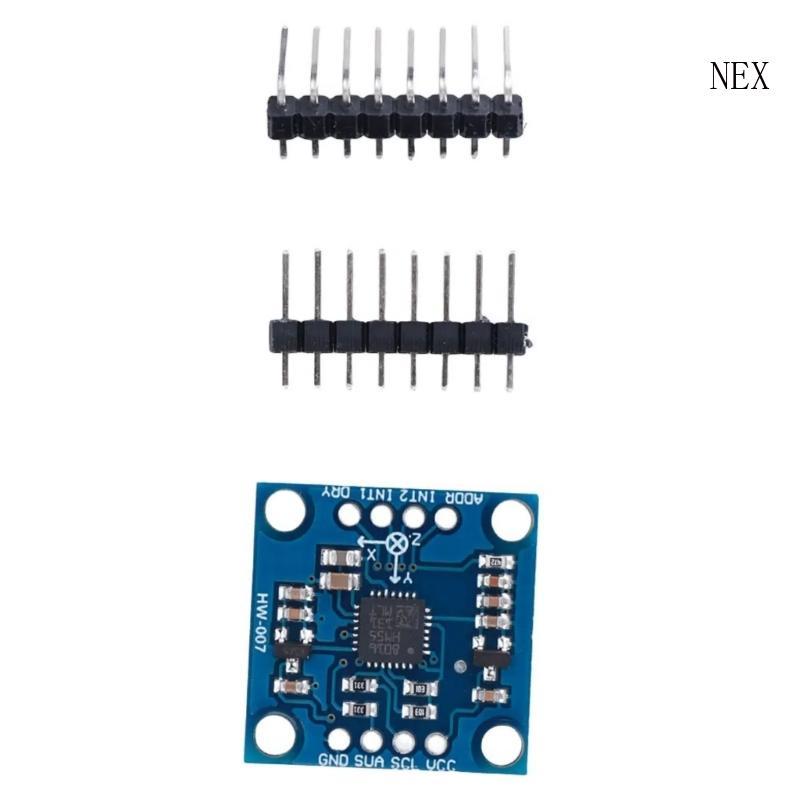 NEX 3 เพลาโมดูลเร่งเข็มทิศอิเล็กทรอนิกส์พลังงานต่ํา GY-51 LSM303DLH