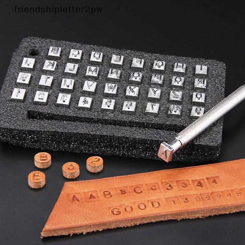 (friend) 36 ชิ้น Steel Alphabet letter Number leather Stamp Punch Set Leather Craft (TH)