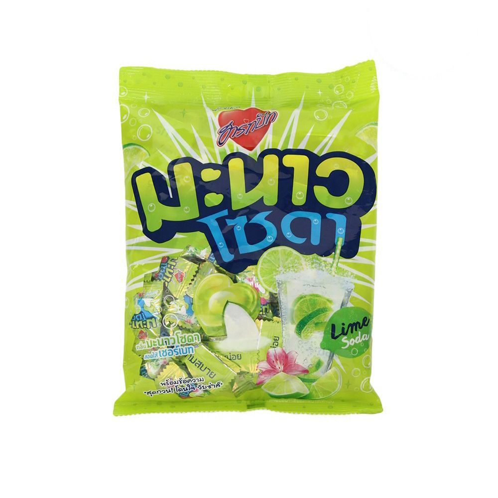 [สินค้าส่งด่วน] ฮาร์ทบีทมะนาวโซดาไส้เชอร์เบท300ก 100เม็ด HARTBEAT LIME SODA WITH SHERBET300G X100 ราคาถูก Shopee Lazada