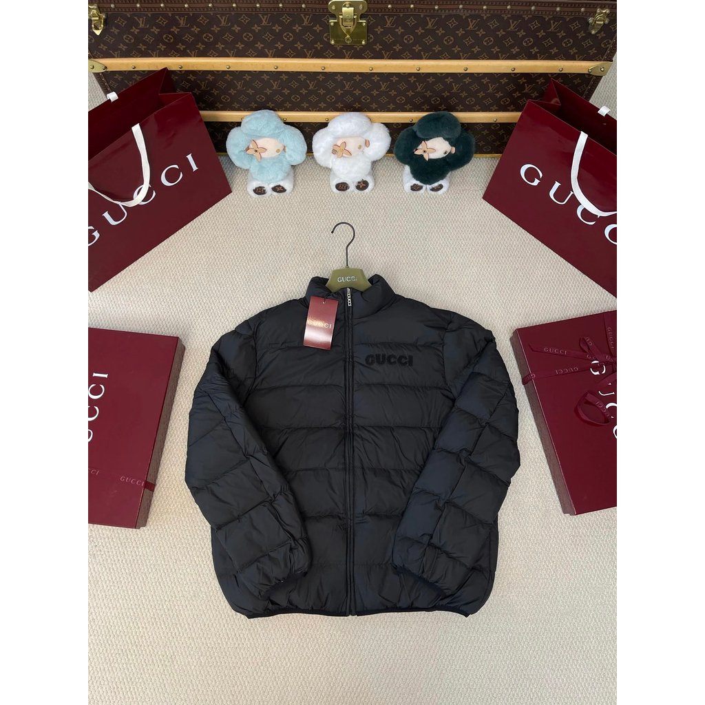 1: 1 มาตรฐานต้นฉบับ AAA +〔 GUCC 〕 Gujia 90 Goose Down Down Jacket ผู้ชายผู้หญิงสไตล์เดียวกันแจ็คเก็ต