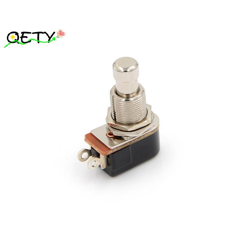 [qetyellow] สวิตช์กีตาร์ไฟฟ้าใหม่ Momentary Push Button Foot Switch SPST TH