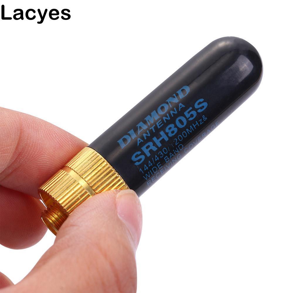 LACYES Dual Band Antenna Baofeng วิทยุแบบพกพา 5 ซม.BF-888S TG-UV2 Walkie ขายร้อน Dual Band
