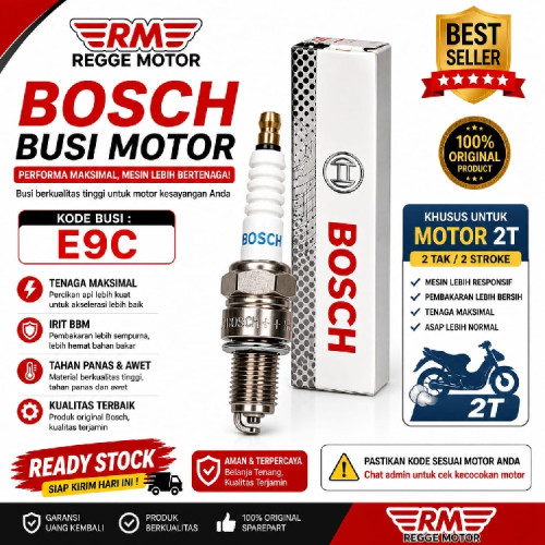 หัวเทียน Ninja R/RR, RXKING, FIZR, TORNADO E9C (W5AC) "BOSCH" BP7HS