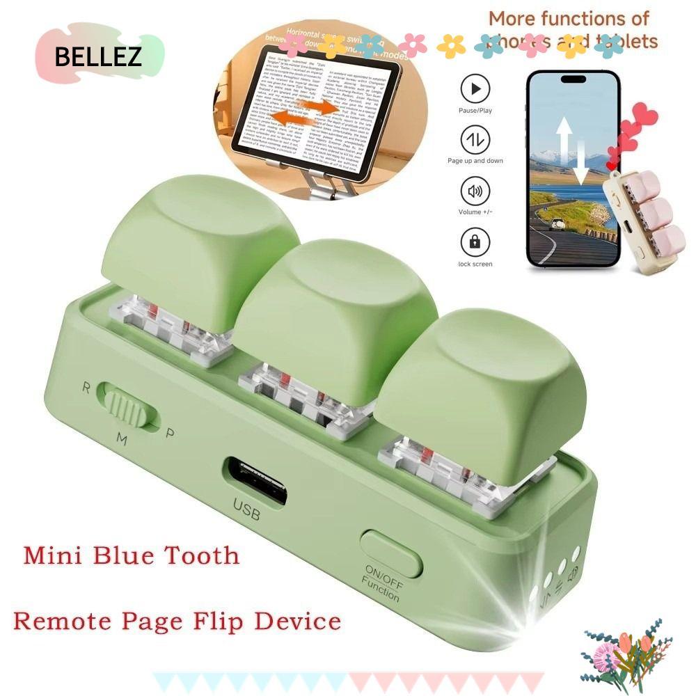 BELLEZ คีย์บอร์ดหน้า Turner, 3 คีย์ Universal EBook หน้า Turner คีย์บอร์ด, ของขวัญอเนกประสงค์แบบพกพา