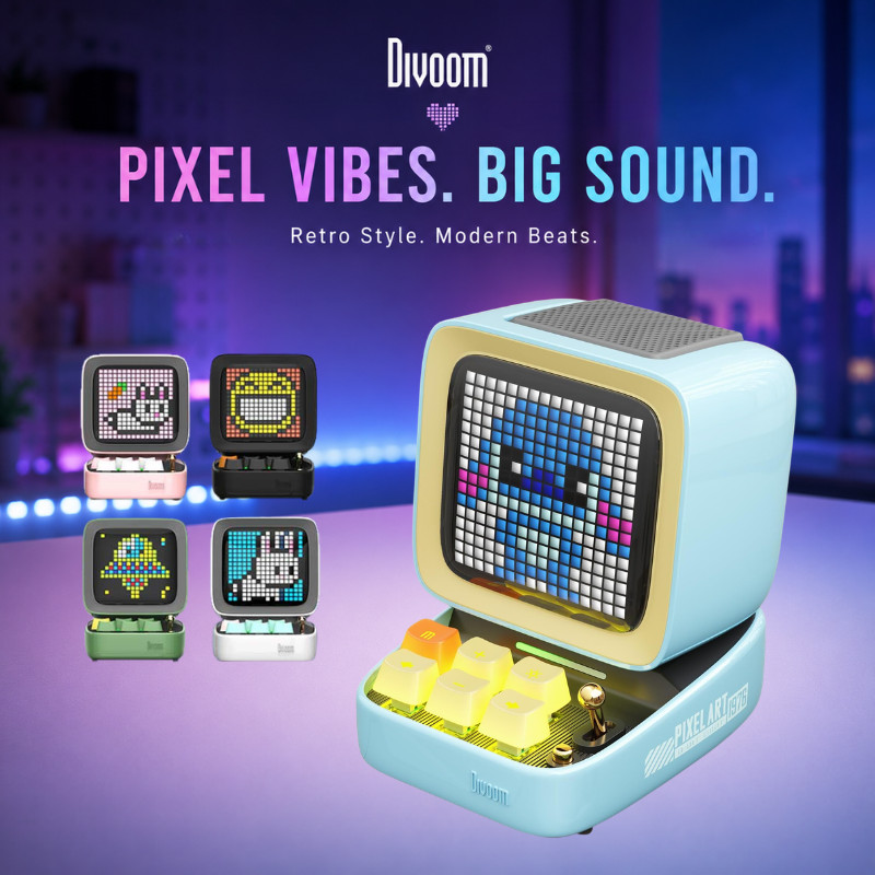 Divoom Ditoo Plus Bluetooth Speaker LED Pixel Display Wireless Audio, Various