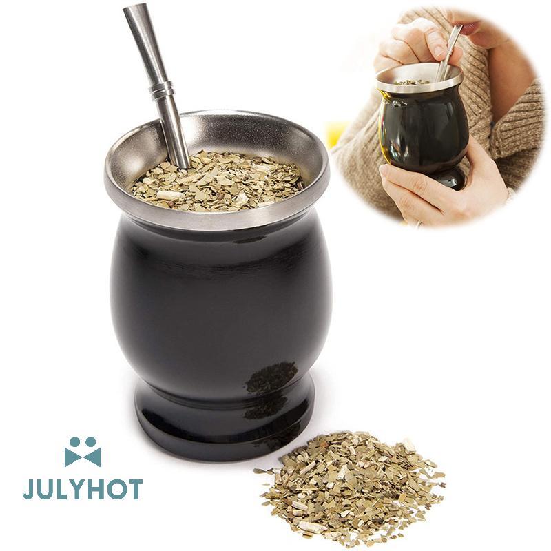 COOL Yerba Mate Gourd Set Double-Wall Stainless Steel Mate Tea Cup and illa Set vn