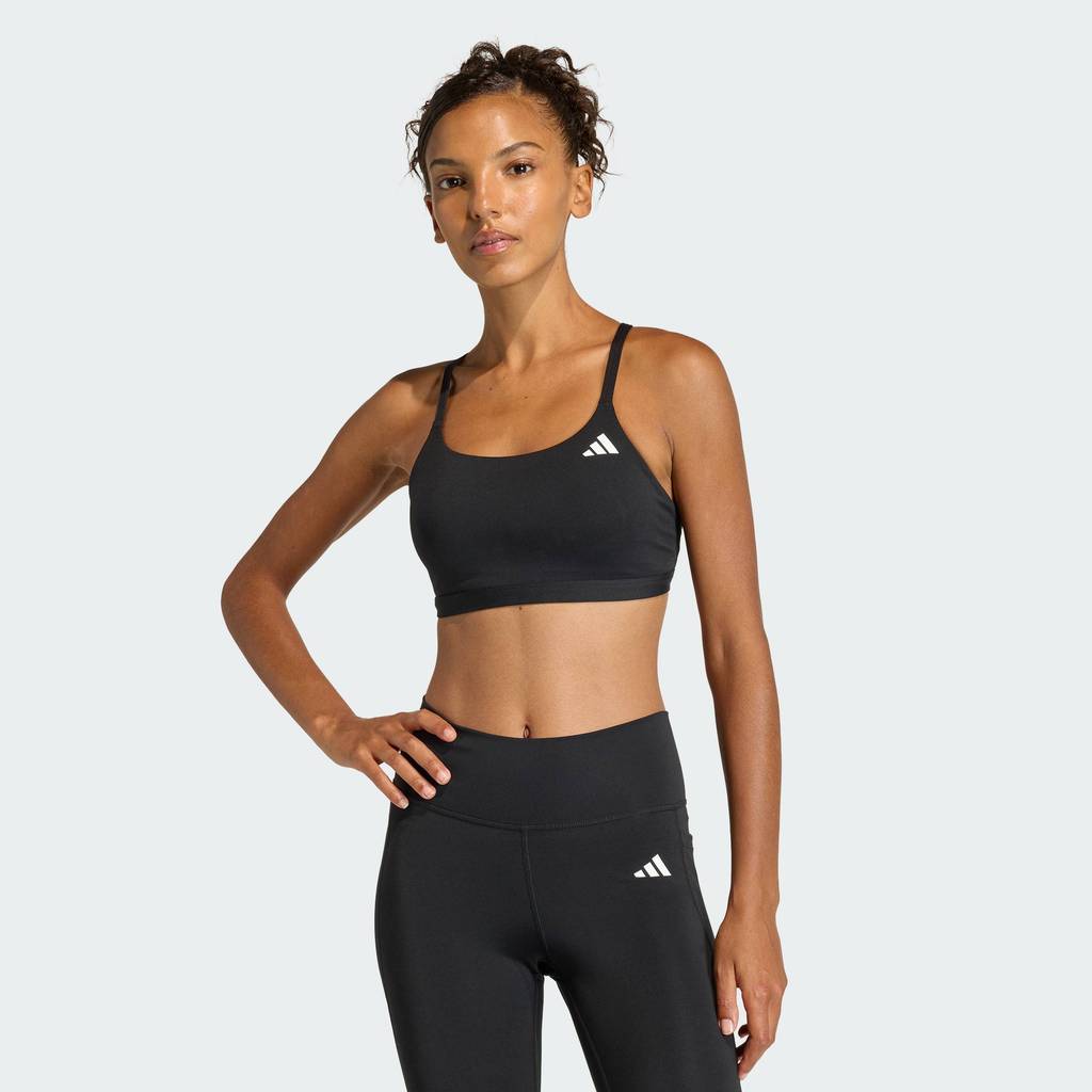 adidas Gym & Training สปอร์ตบราซัพพอร์ตระดับต่ำ Optime Essentials ผู้หญิง สีดำ KA4714