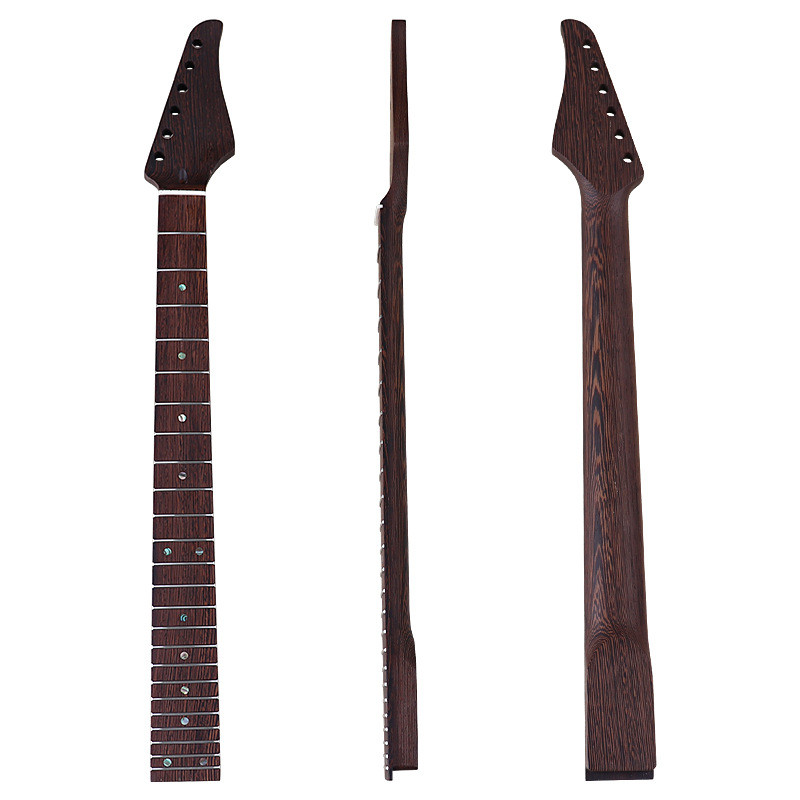 KRa-ปีกไก่ไม้ leaf handle คอ SR หัว 24 frets 5.6 กว้างกีตาร์คอ DIY กีตาร์ไฟฟ้าอุปกรณ์เสริม