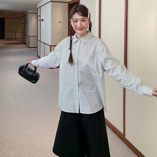 LINNA~Xเวอร์ชั่นเกาหลี แขนยาว เสื้อเชิ้ต รุ่นใหม่ สไตล์แฟชั่น รุ่นใหม่