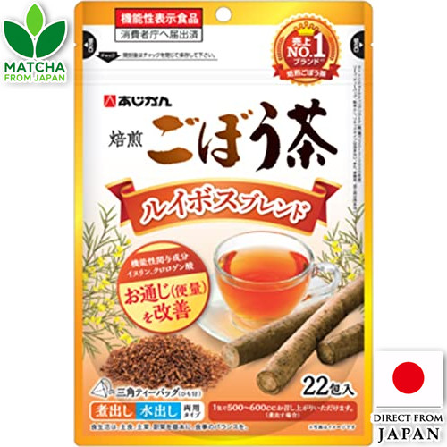 Ajikan Roasted Burdock Rooibos Tea Smooth Flavor Tea Bags