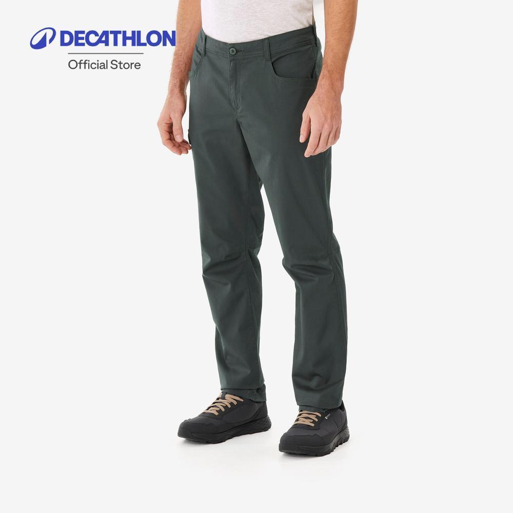 Decathlon Men’S Hiking Trousers Nh100 กางเกงเดินป่าขายาวสำหรับผู้ชาย รุ่น Nh100 - Green
