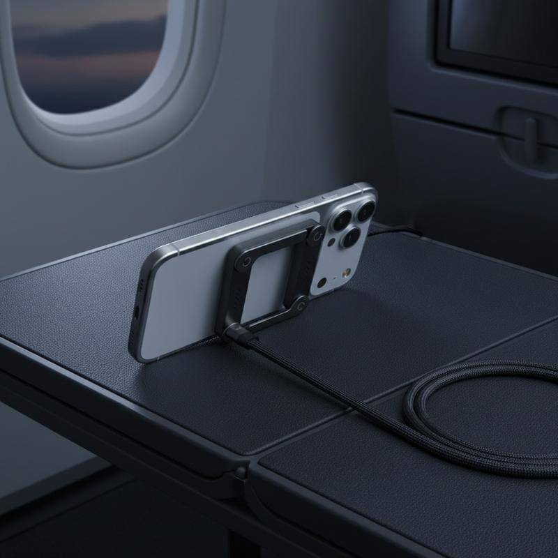 Moonlights1 Multi Use Type C Cable 240W 2 in 1 Fast Charging ที่วางโทรศัพท์แบบพับได้สําหรับโต๊ะ Offi