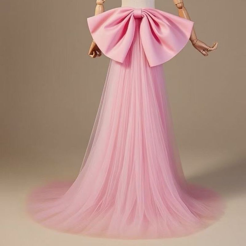 ((เฉพาะกุทัณฑ์) Lolita Lolita Lolita Bowknot Accessories Trailing Dopamine Wedding Dress Back Bowkno