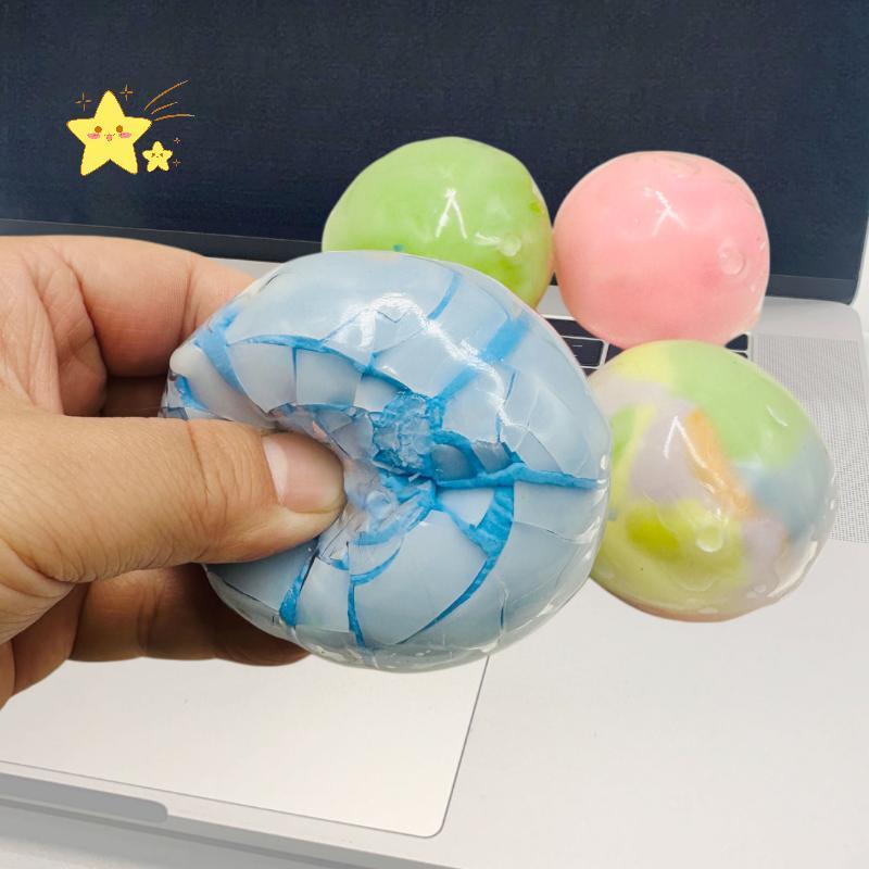 [JBTH] ความเครียดบรรเทากรอบผิว Ball ของเล่น Handmade Squeeze Ball สําหรับ Busy ผู้ใหญ่และเด็ก Home O