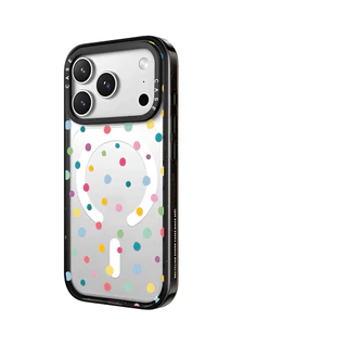 Simple สีสัน Polka Dot เคสโทรศัพท์แม่เหล็กสําหรับ iPhone 17Pro Max 17Air 16 Plus 17 16 15 14 13 12 Pro Max กรณีกันกระแทกป้องกันปลอก