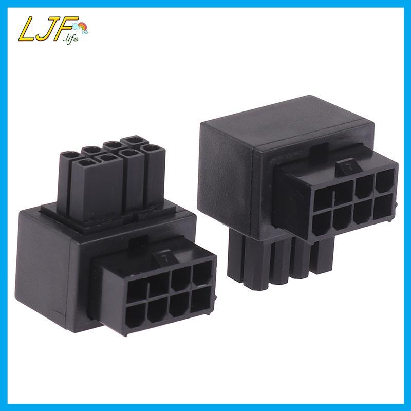 LJF เมนบอร์ด CPU 8PIN Power Steering Connector 8PIN 90 องศาอะแดปเตอร์อินเทอร์เฟซไฟพวงมาลัย