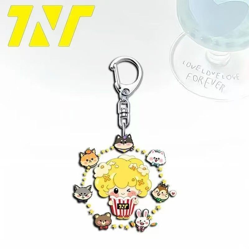 Times Youth League 6th Anniversary Rice Pop Baby Peripheral Cute High-value Mobile Phone Chain Keych